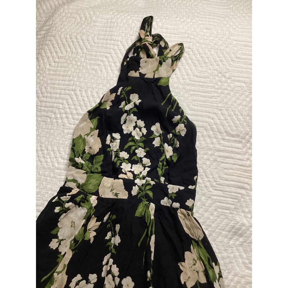 Reformation Black and Cream Floral Maxi Dress - Picture 10 of 11